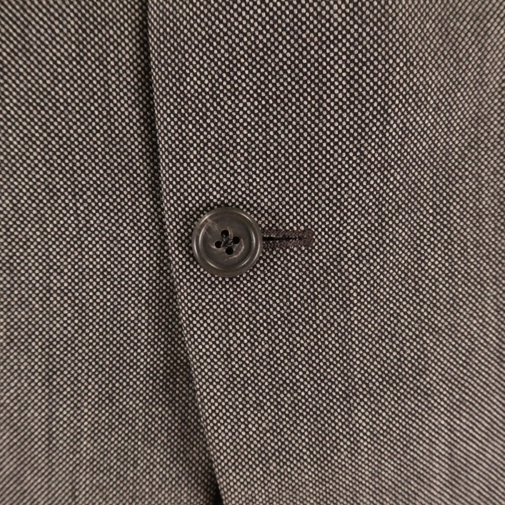 Corneliani Suit L 44R Gray Birdseye Check 100% Wool Made in Italy Pleated 36x30 - Picture 3 of 16